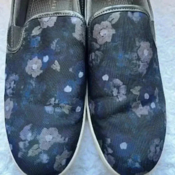Ted Baker London Shoes Floral Print Navy Blue Slip On‎ Loafers Men’s Size 12 - Picture 11 of 12